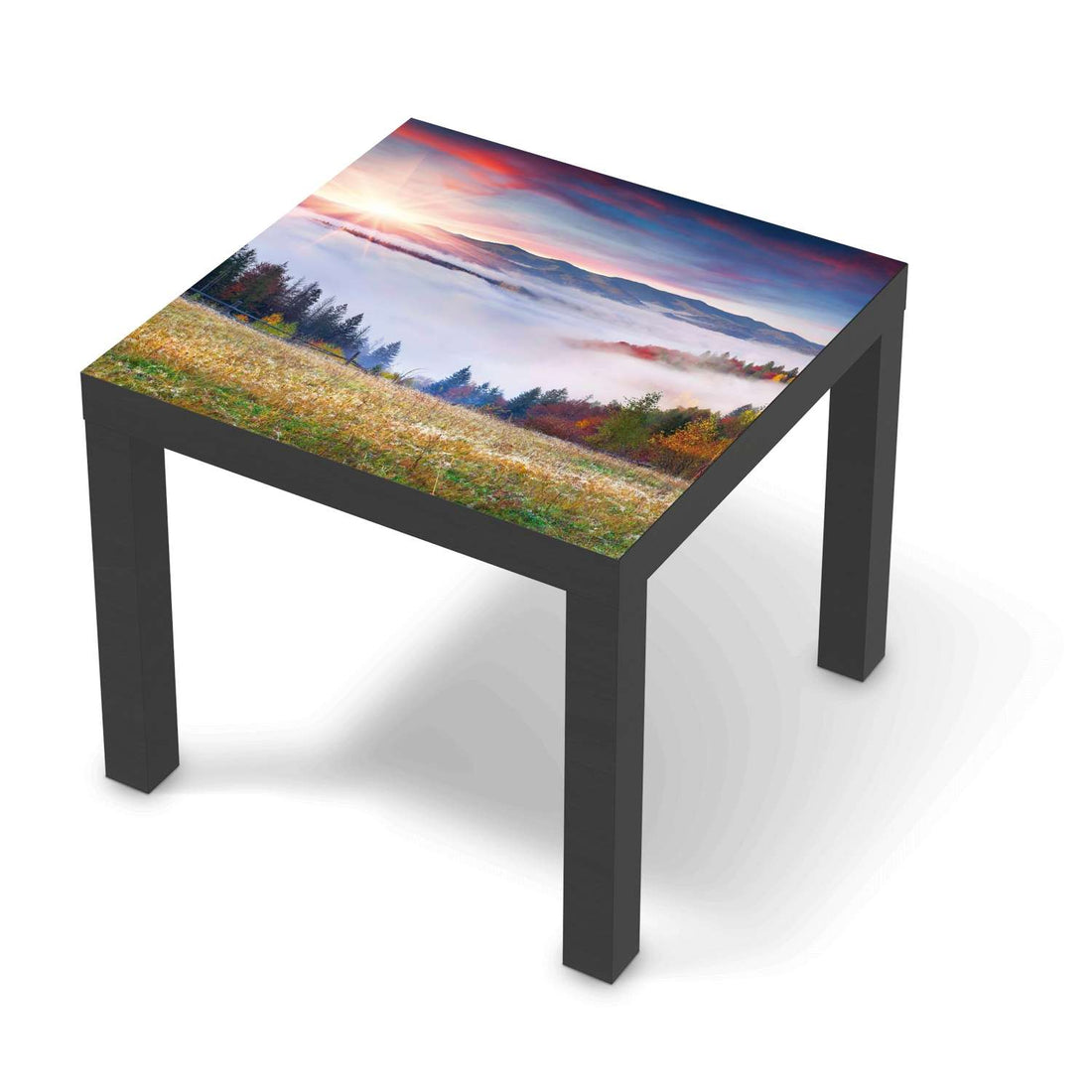 Möbelfolie Herbstwald - IKEA Lack Tisch 55x55 cm - schwarz
