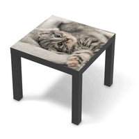 Möbelfolie Kitty the Cat - IKEA Lack Tisch 55x55 cm - schwarz