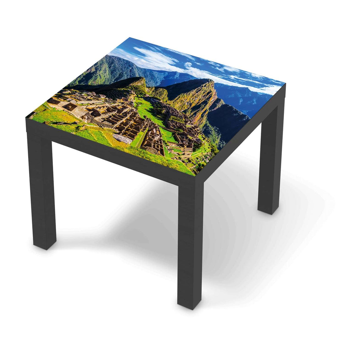 Möbelfolie Machu Picchu - IKEA Lack Tisch 55x55 cm - schwarz