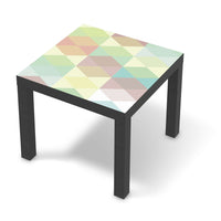 Möbelfolie Melitta Pastell Geometrie - IKEA Lack Tisch 55x55 cm - schwarz