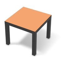 Möbelfolie Orange Light - IKEA Lack Tisch 55x55 cm - schwarz