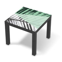 Möbelfolie Palmen mint - IKEA Lack Tisch 55x55 cm - schwarz