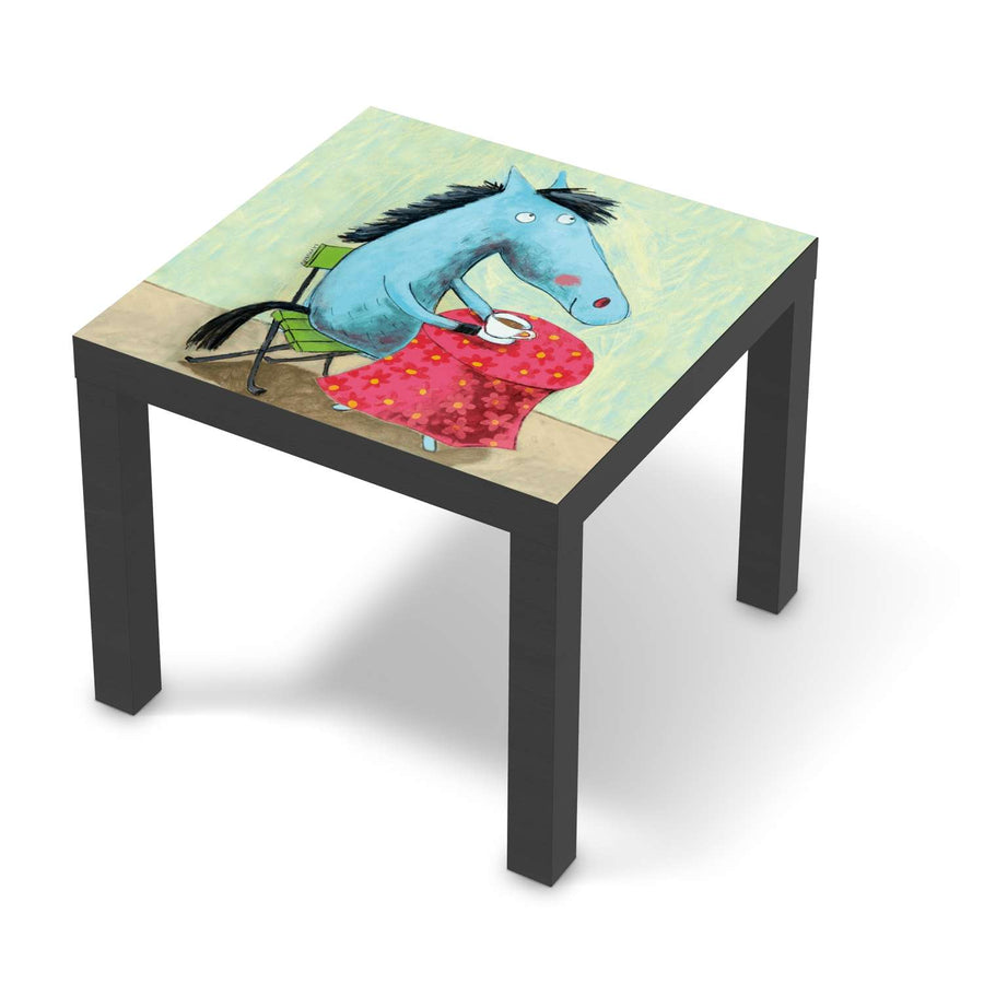 Möbelfolie Pferd - IKEA Lack Tisch 55x55 cm - schwarz