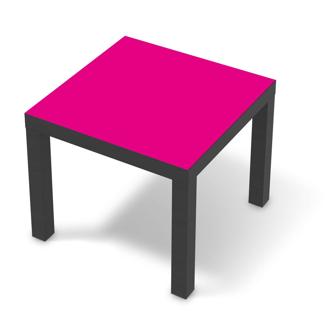 Möbelfolie Pink Dark - IKEA Lack Tisch 55x55 cm - schwarz