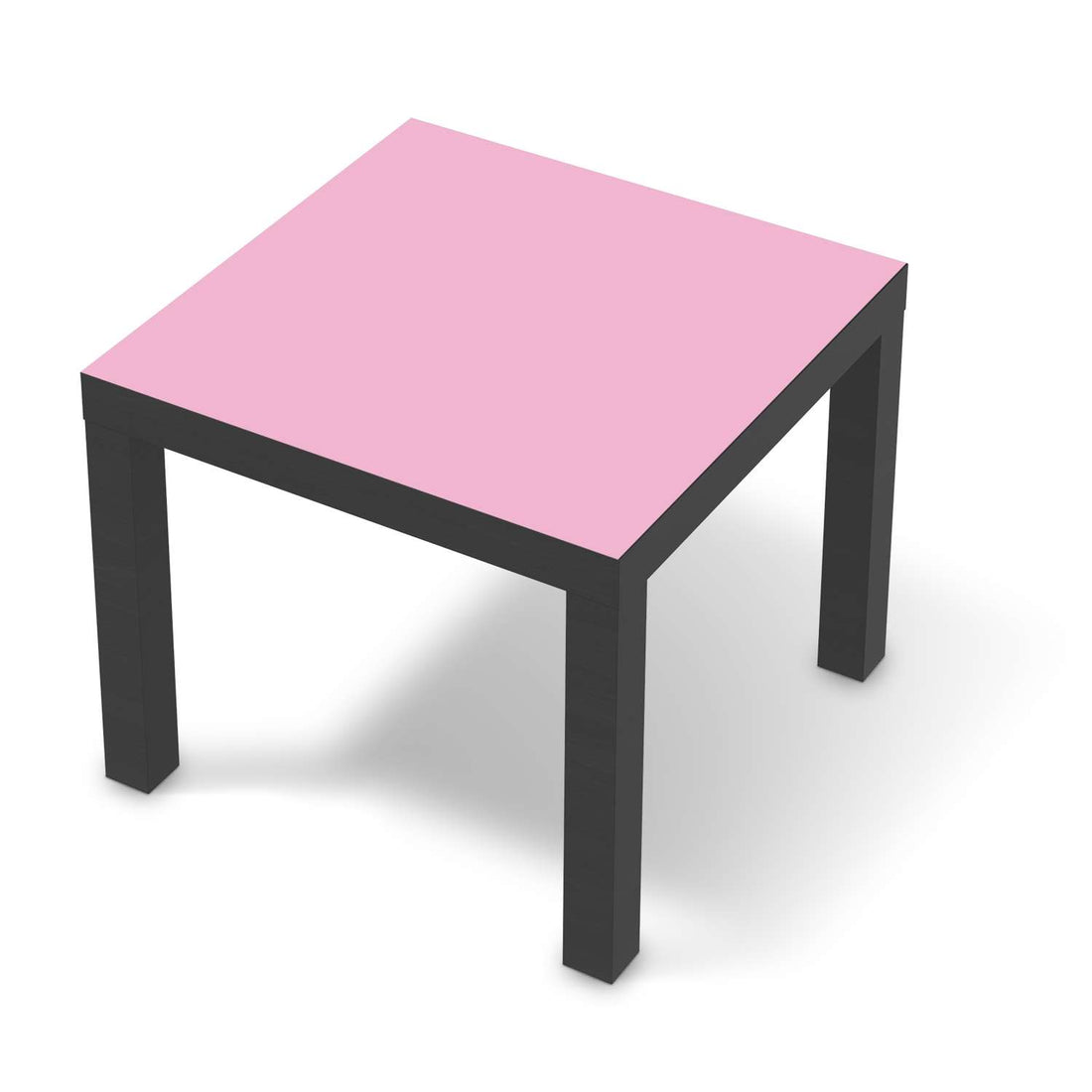 Möbelfolie Pink Light - IKEA Lack Tisch 55x55 cm - schwarz