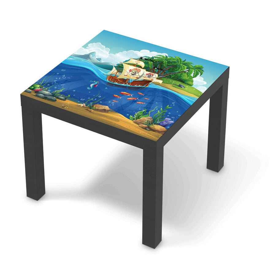 Möbelfolie Pirates - IKEA Lack Tisch 55x55 cm - schwarz