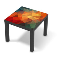 Möbelfolie Polygon - IKEA Lack Tisch 55x55 cm - schwarz