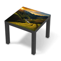 Möbelfolie Reisterrassen - IKEA Lack Tisch 55x55 cm - schwarz