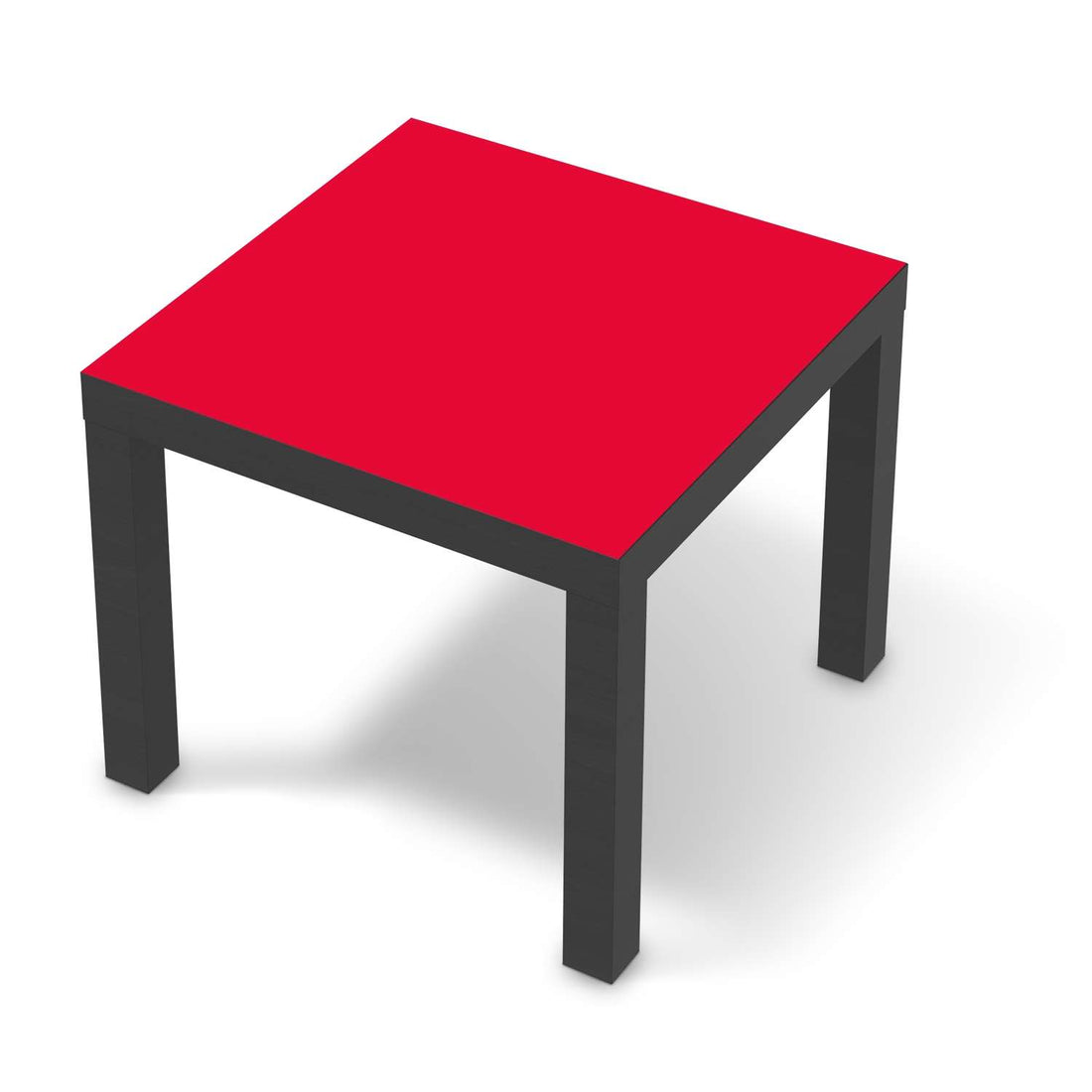 Möbelfolie Rot Light - IKEA Lack Tisch 55x55 cm - schwarz