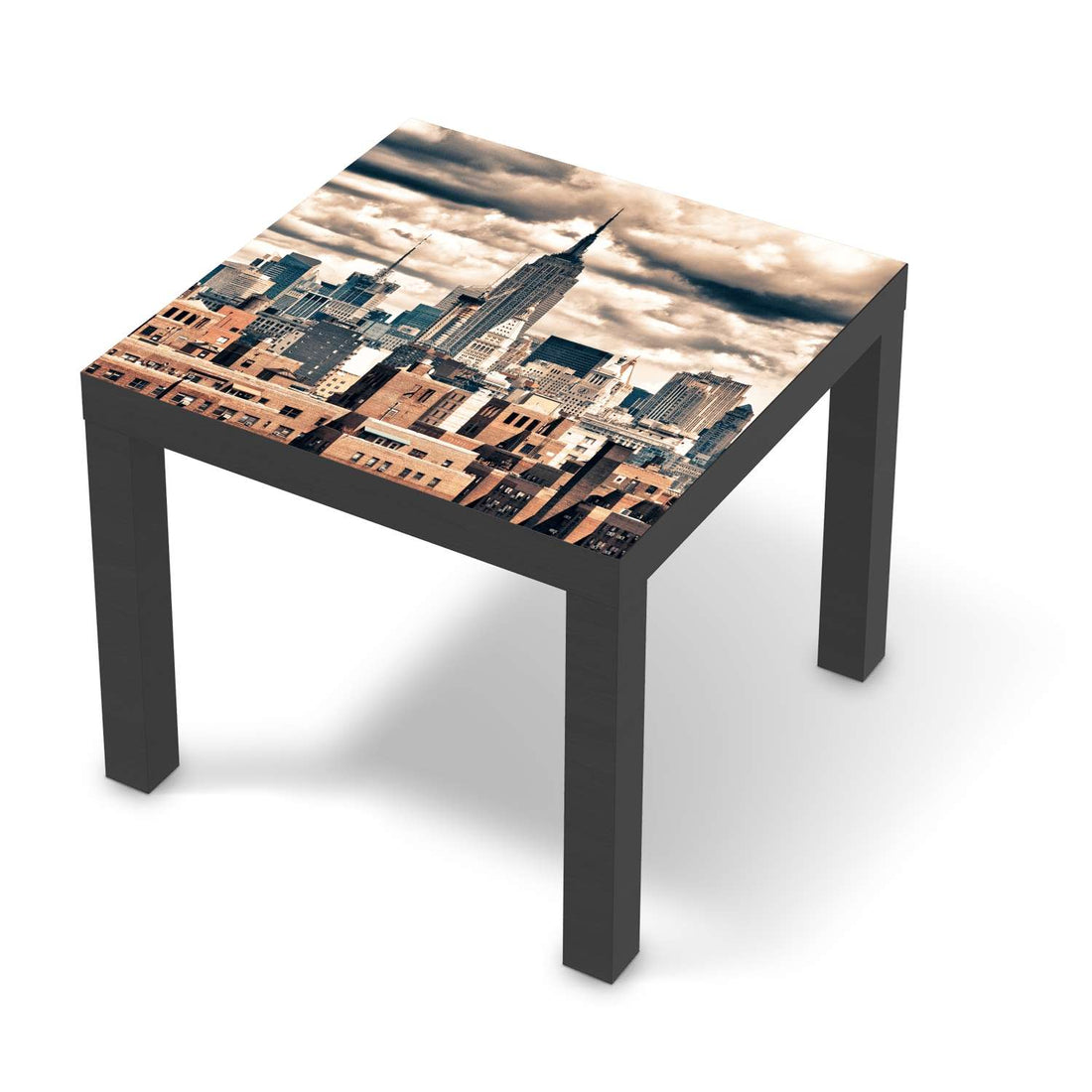 Möbelfolie Skyline NYC - IKEA Lack Tisch 55x55 cm - schwarz