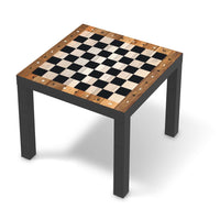 Möbelfolie Spieltisch Schach - IKEA Lack Tisch 55x55 cm - schwarz