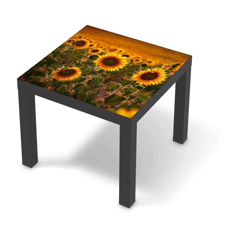 Möbelfolie Sunflowers - IKEA Lack Tisch 55x55 cm - schwarz