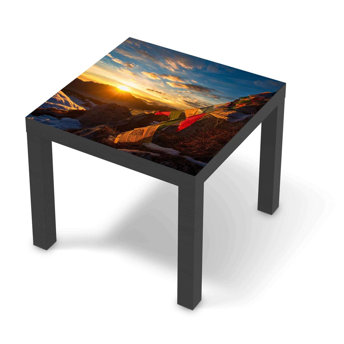 Möbelfolie Tibet - IKEA Lack Tisch 55x55 cm - schwarz