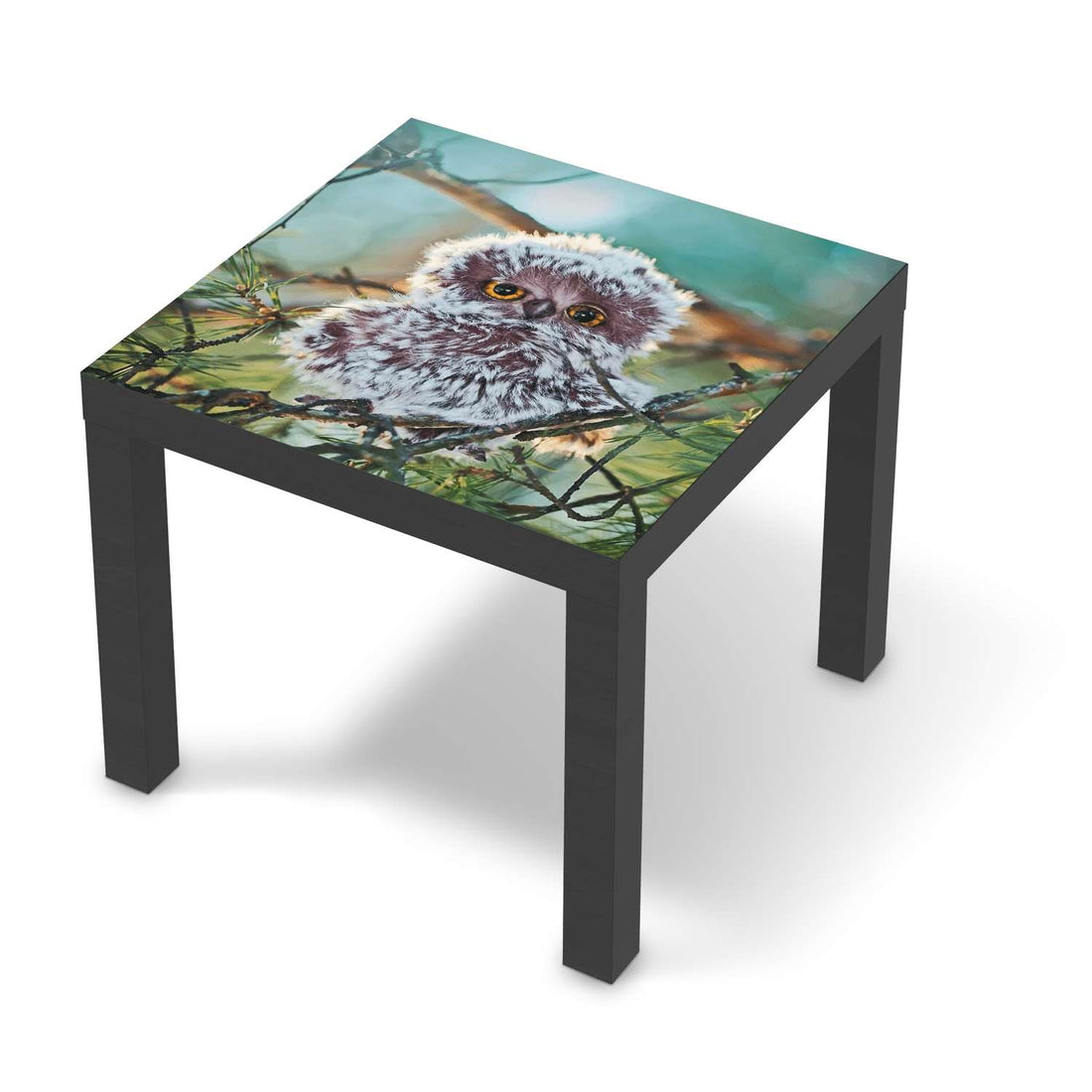 Möbelfolie Wuschel - IKEA Lack Tisch 55x55 cm - schwarz