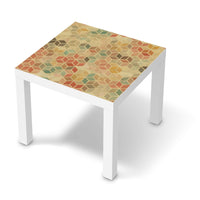 Möbelfolie 3D Retro - IKEA Lack Tisch 55x55 cm - weiss