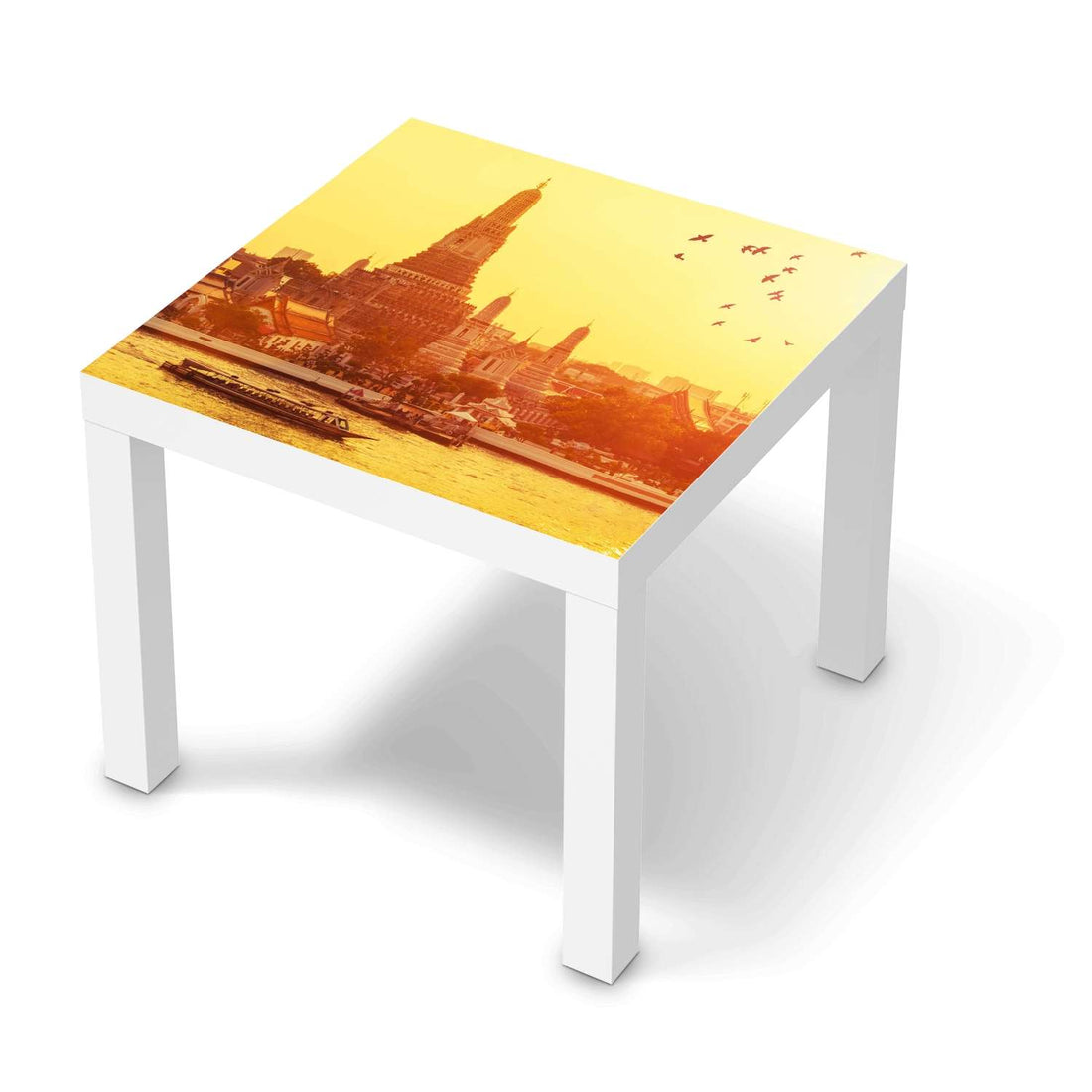 Möbelfolie Bangkok Sunset - IKEA Lack Tisch 55x55 cm - weiss