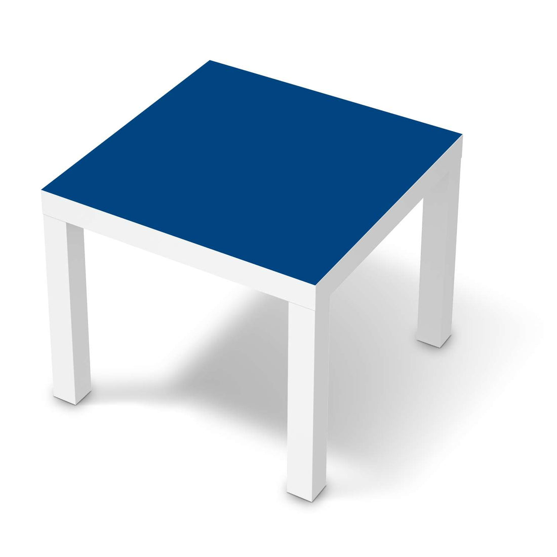 Möbelfolie Blau Dark - IKEA Lack Tisch 55x55 cm - weiss