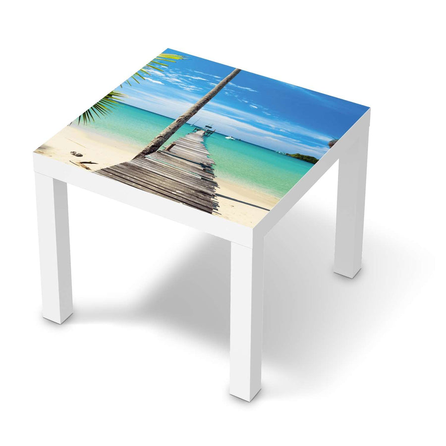 Möbelfolie Blue Water - IKEA Lack Tisch 55x55 cm - weiss
