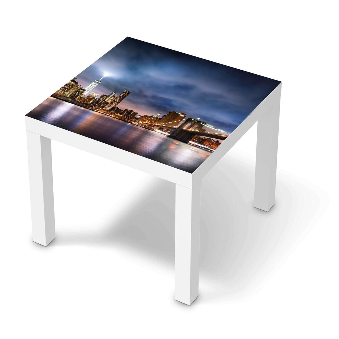 Möbelfolie Brooklyn Bridge - IKEA Lack Tisch 55x55 cm - weiss