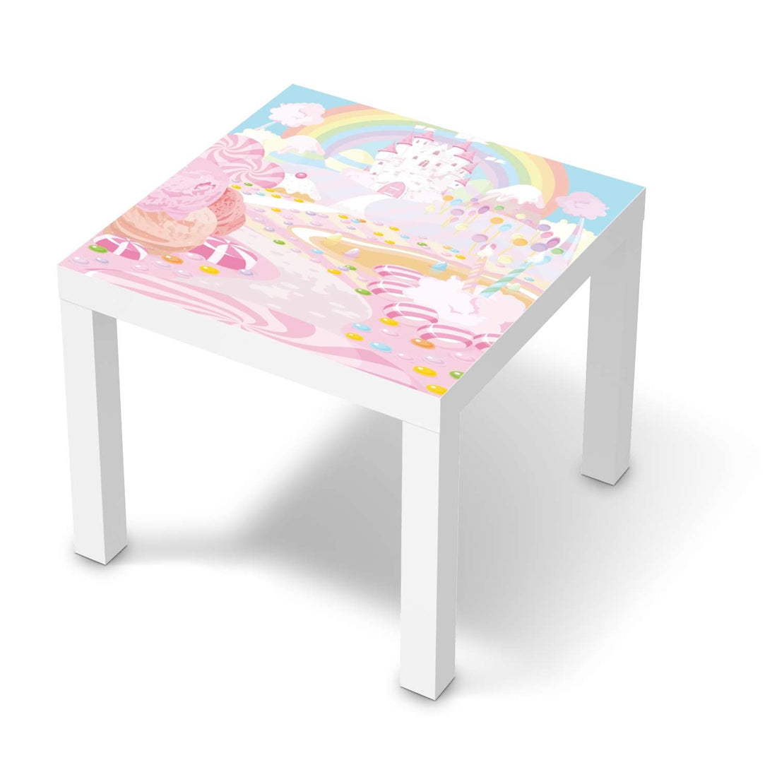 Möbelfolie Candyland - IKEA Lack Tisch 55x55 cm - weiss