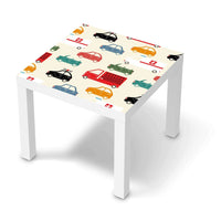 Möbelfolie Cars - IKEA Lack Tisch 55x55 cm - weiss