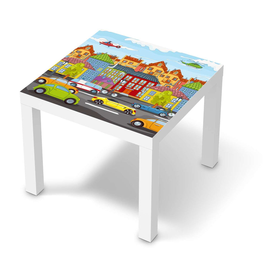 Möbelfolie City Life - IKEA Lack Tisch 55x55 cm - weiss