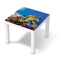 Möbelfolie Coral Reef - IKEA Lack Tisch 55x55 cm - weiss