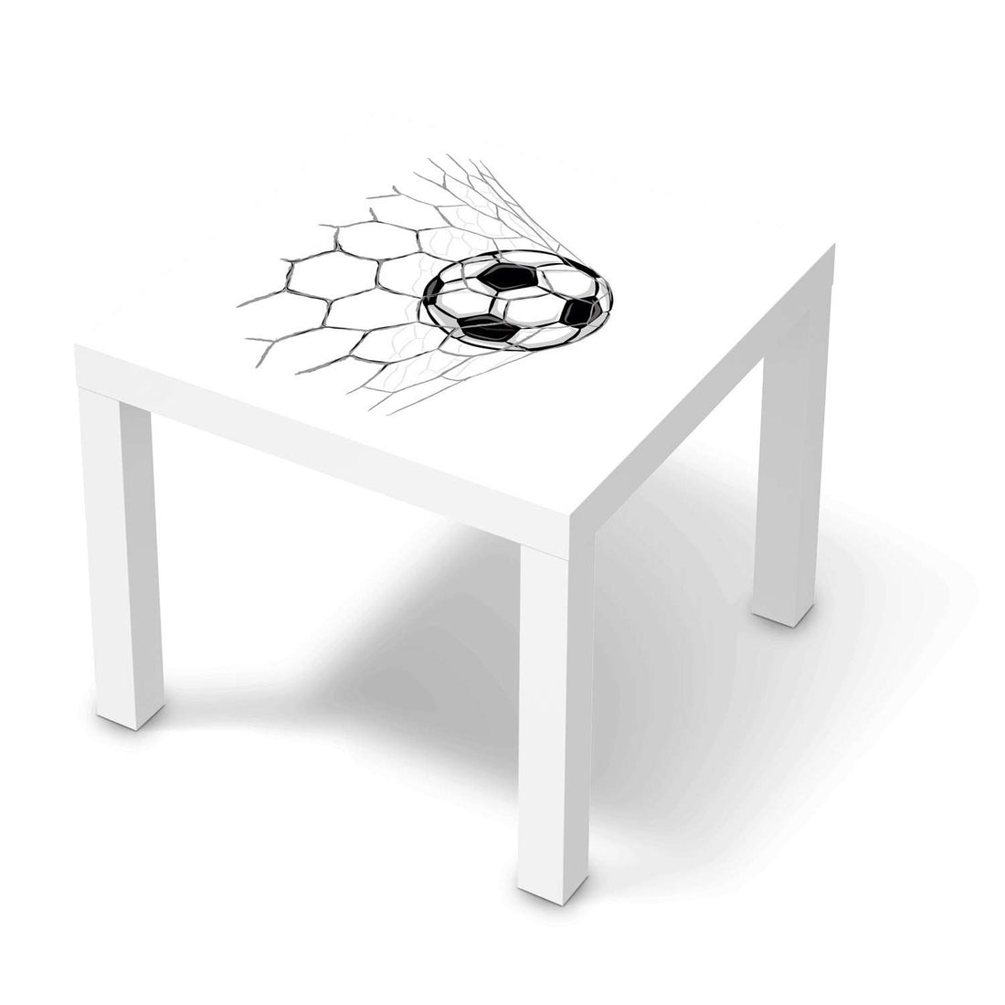 Möbelfolie Eingenetzt - IKEA Lack Tisch 55x55 cm - weiss