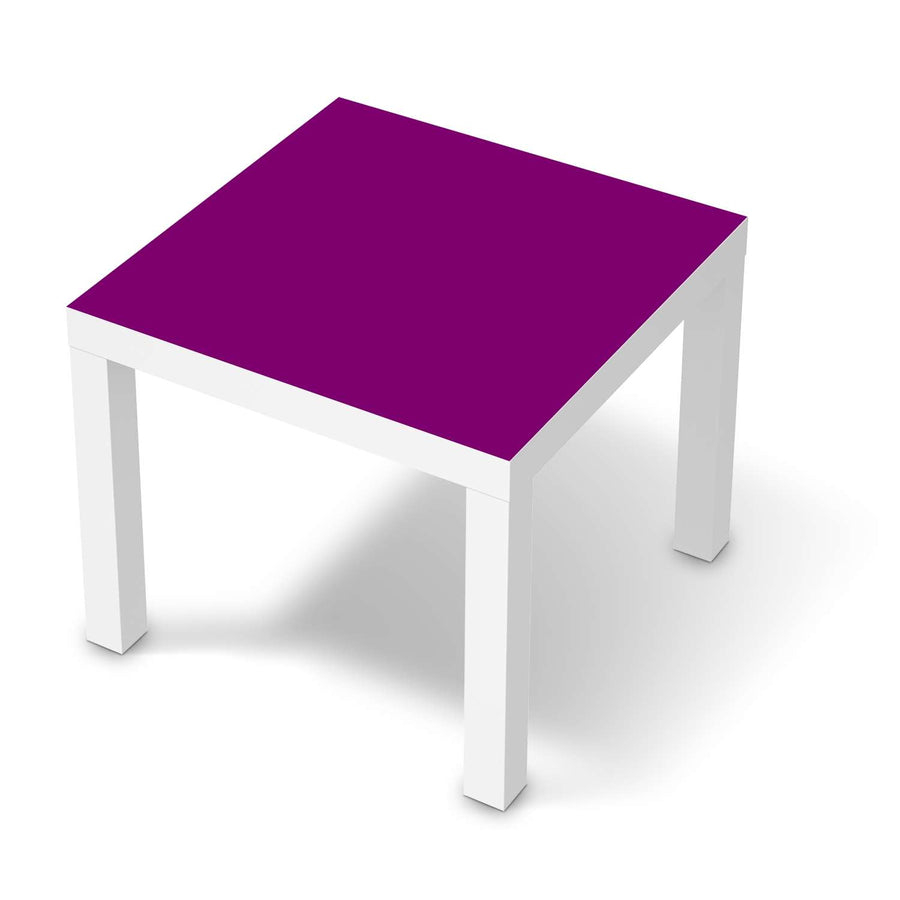 Möbelfolie Flieder Dark - IKEA Lack Tisch 55x55 cm - weiss