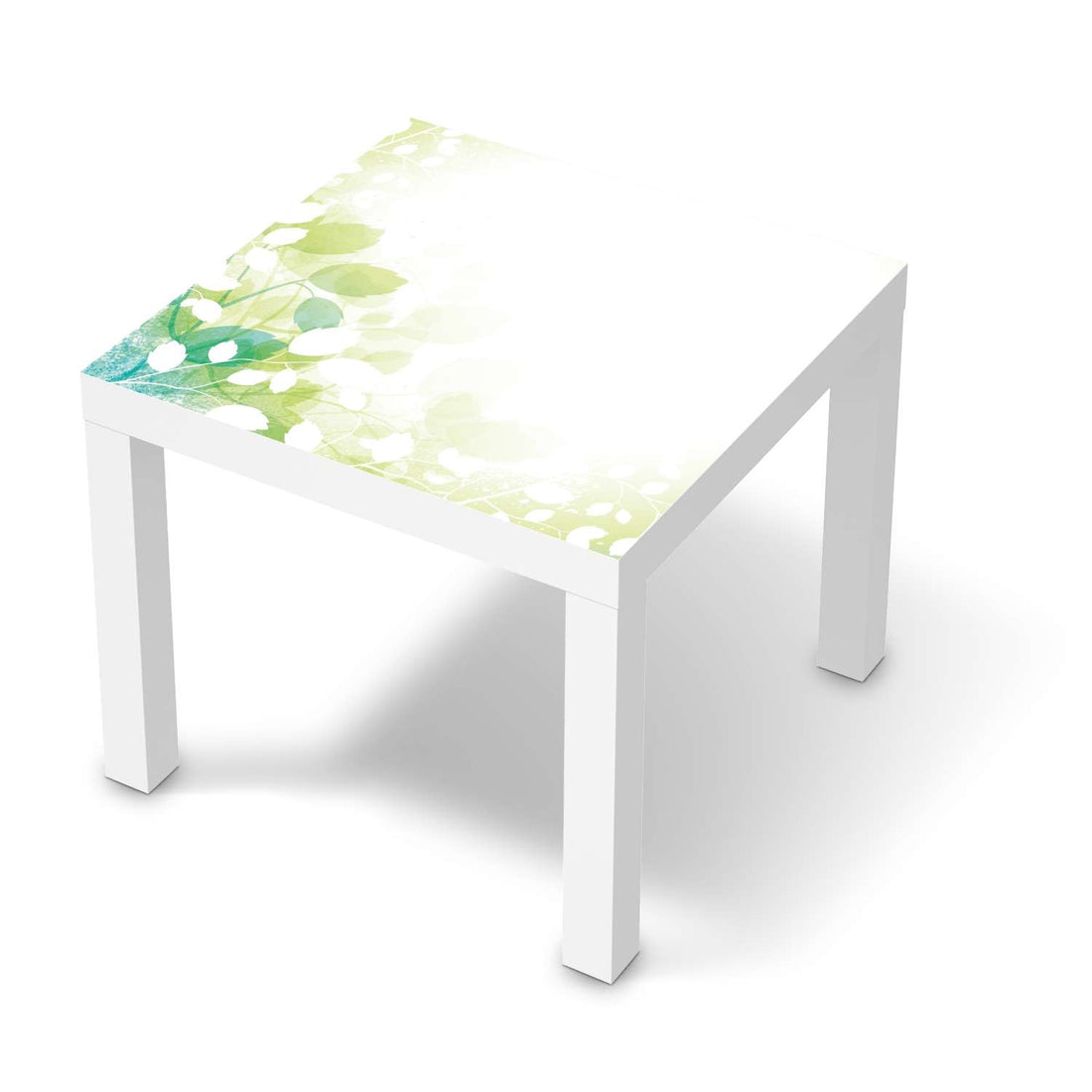 Möbelfolie Flower Light - IKEA Lack Tisch 55x55 cm - weiss