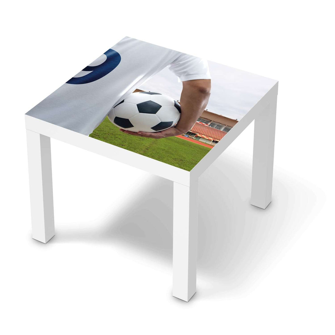 Möbelfolie Footballmania - IKEA Lack Tisch 55x55 cm - weiss