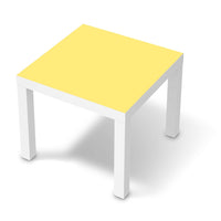 Möbelfolie Gelb Light - IKEA Lack Tisch 55x55 cm - weiss