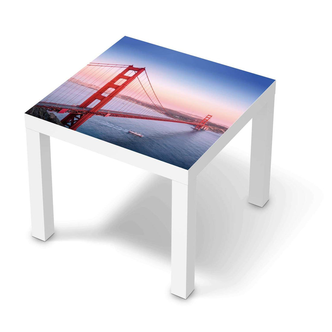 Möbelfolie Golden Gate - IKEA Lack Tisch 55x55 cm - weiss