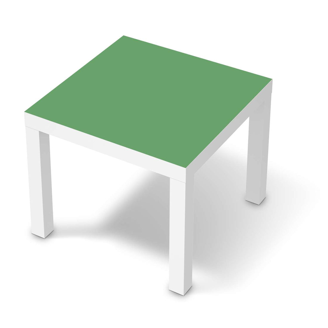 Möbelfolie Grün Light - IKEA Lack Tisch 55x55 cm - weiss