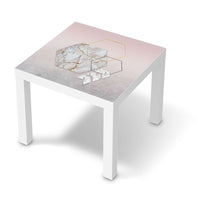 Möbelfolie Hexagon - IKEA Lack Tisch 55x55 cm - weiss