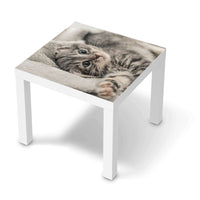Möbelfolie Kitty the Cat - IKEA Lack Tisch 55x55 cm - weiss