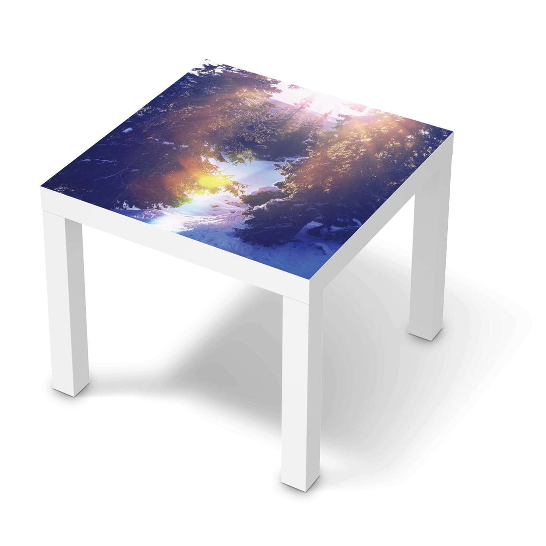 Möbelfolie Lichtflut - IKEA Lack Tisch 55x55 cm - weiss