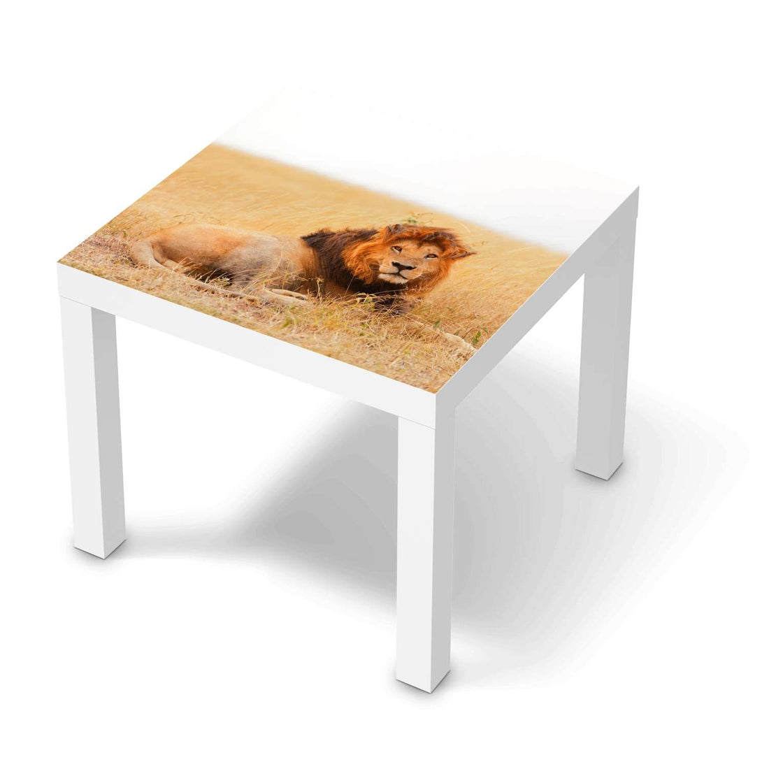 Möbelfolie Lion King - IKEA Lack Tisch 55x55 cm - weiss