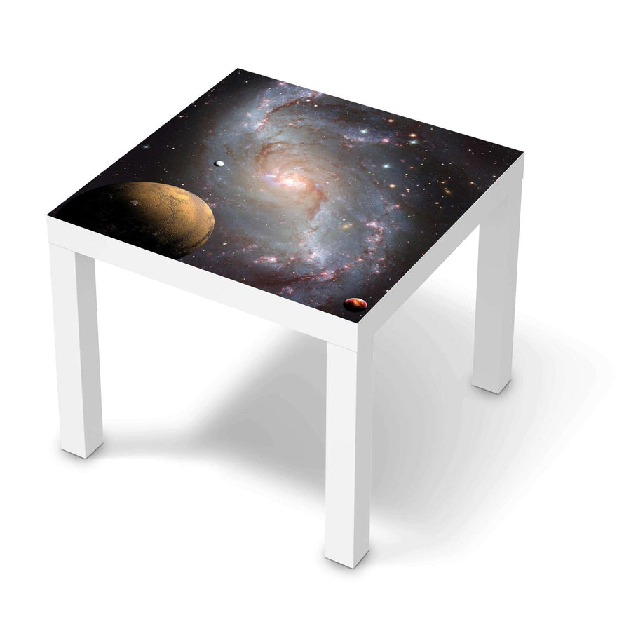 Möbelfolie Milky Way - IKEA Lack Tisch 55x55 cm - weiss