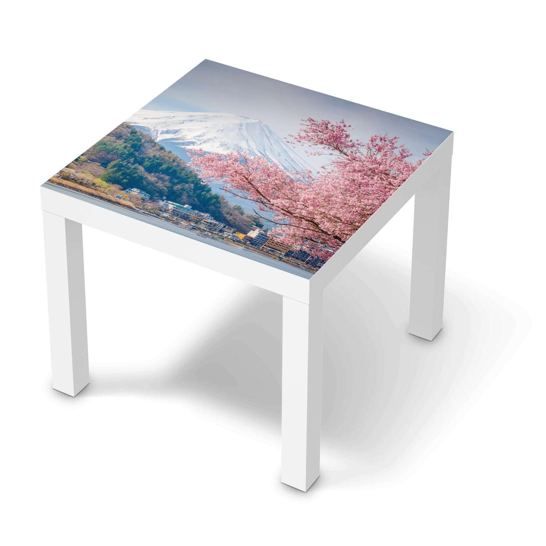 Möbelfolie Mount Fuji - IKEA Lack Tisch 55x55 cm - weiss