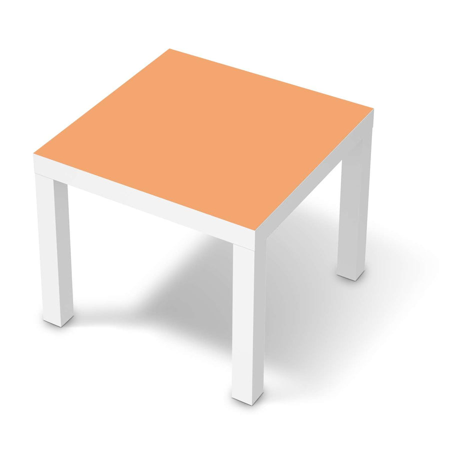 Möbelfolie Orange Light - IKEA Lack Tisch 55x55 cm - weiss