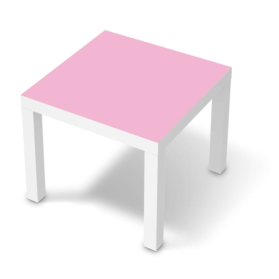 Möbelfolie Pink Light - IKEA Lack Tisch 55x55 cm - weiss