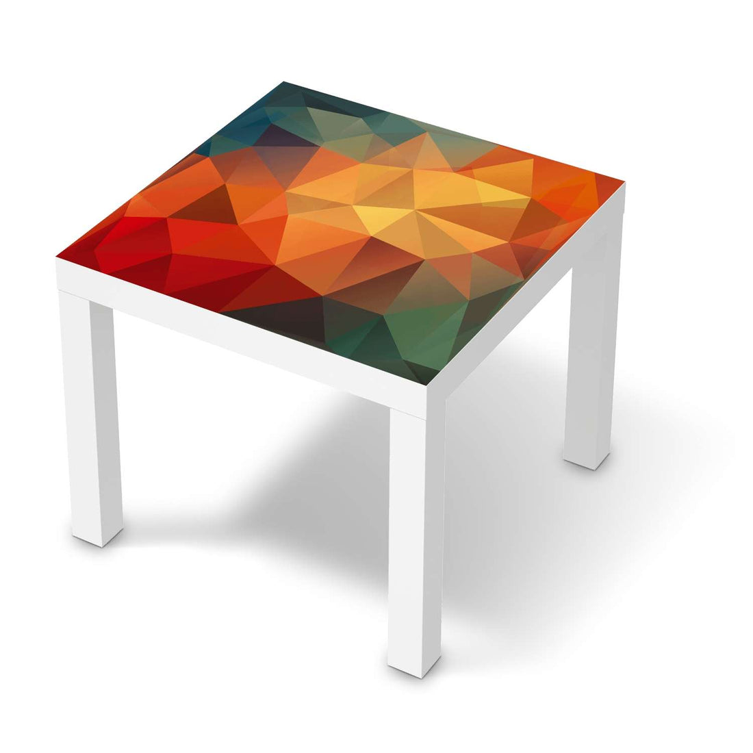 Möbelfolie Polygon - IKEA Lack Tisch 55x55 cm - weiss