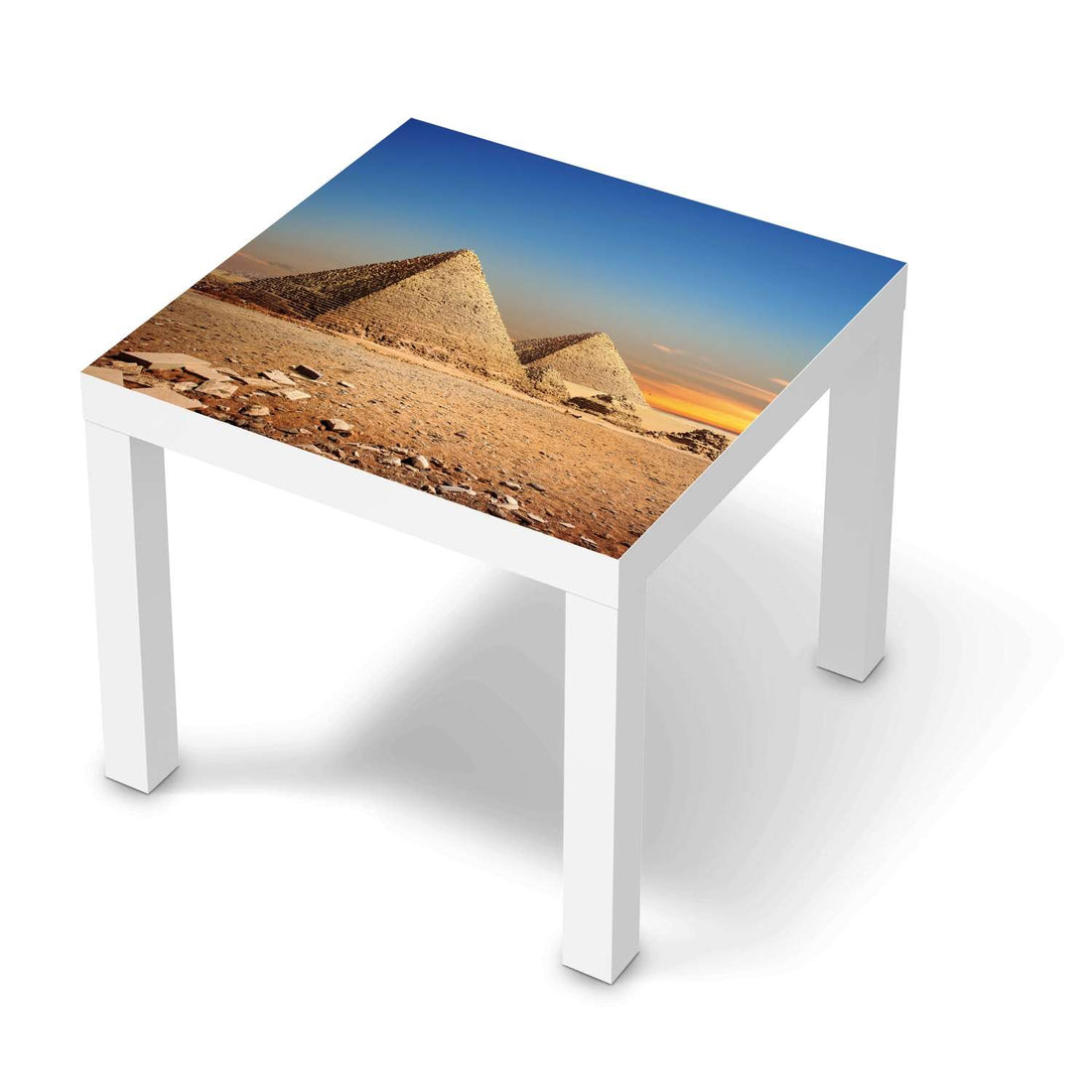 Möbelfolie Pyramids - IKEA Lack Tisch 55x55 cm - weiss