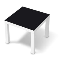 Möbelfolie Schwarz - IKEA Lack Tisch 55x55 cm - weiss