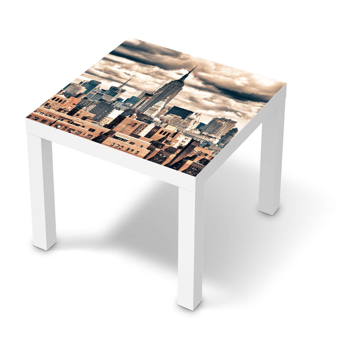 Möbelfolie Skyline NYC - IKEA Lack Tisch 55x55 cm - weiss
