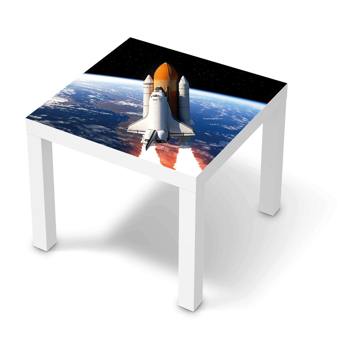 Möbelfolie Space Traveller - IKEA Lack Tisch 55x55 cm - weiss