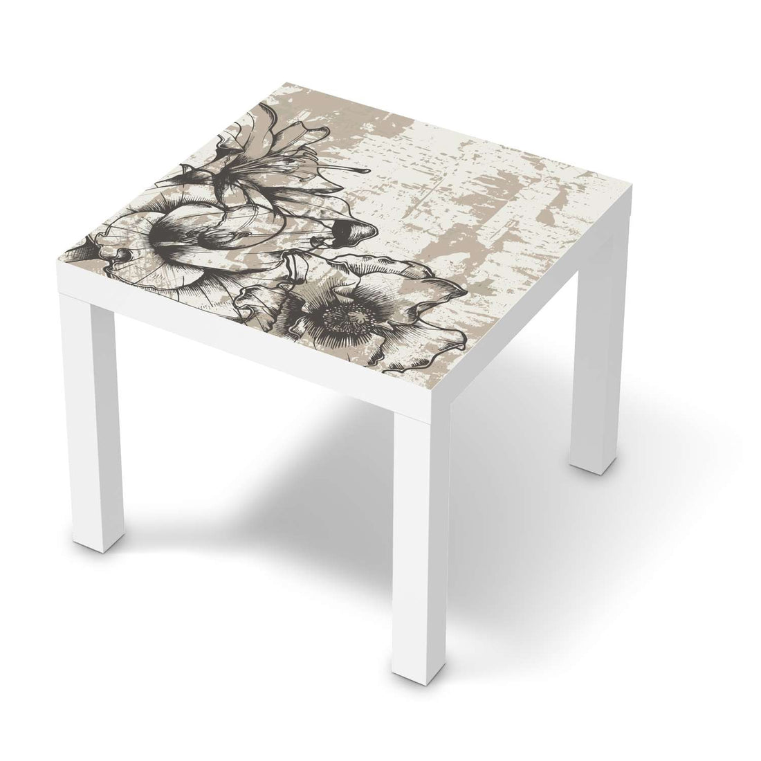 Möbelfolie Styleful Vintage 1 - IKEA Lack Tisch 55x55 cm - weiss