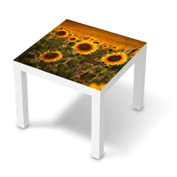 Möbelfolie Sunflowers - IKEA Lack Tisch 55x55 cm - weiss