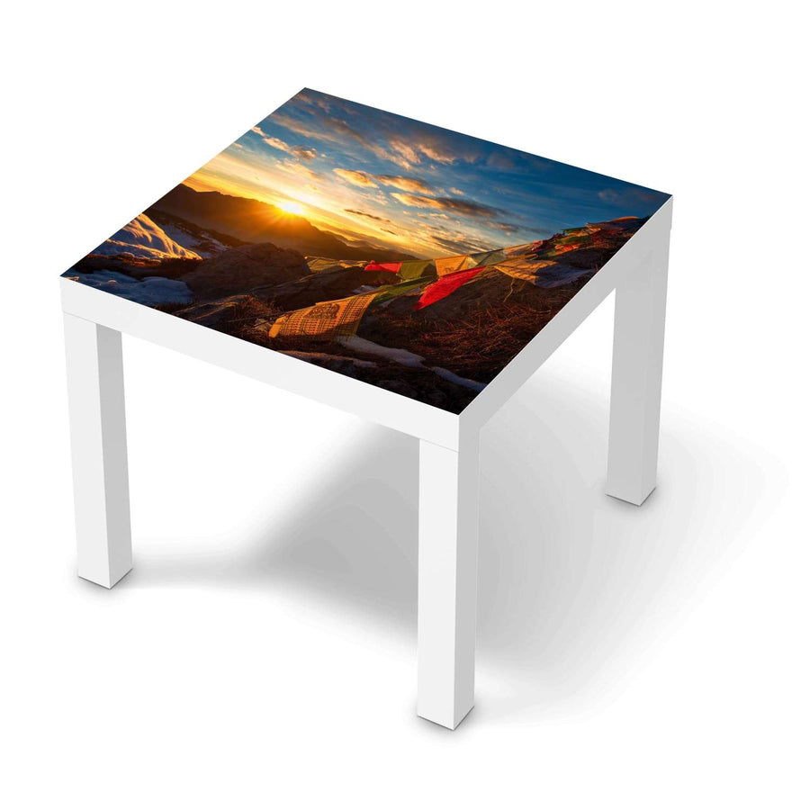 Möbelfolie Tibet - IKEA Lack Tisch 55x55 cm - weiss